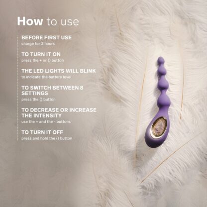 LELO Soraya Anal Beads Violet Dusk - Image 10