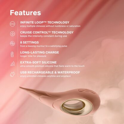 LELO Dot Cruise Clitoral Vibrator Peach Please - Image 9