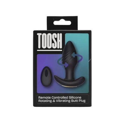 Toosh Remote Controlled Silicone Rotating & Vibrating Butt Plug - Image 10