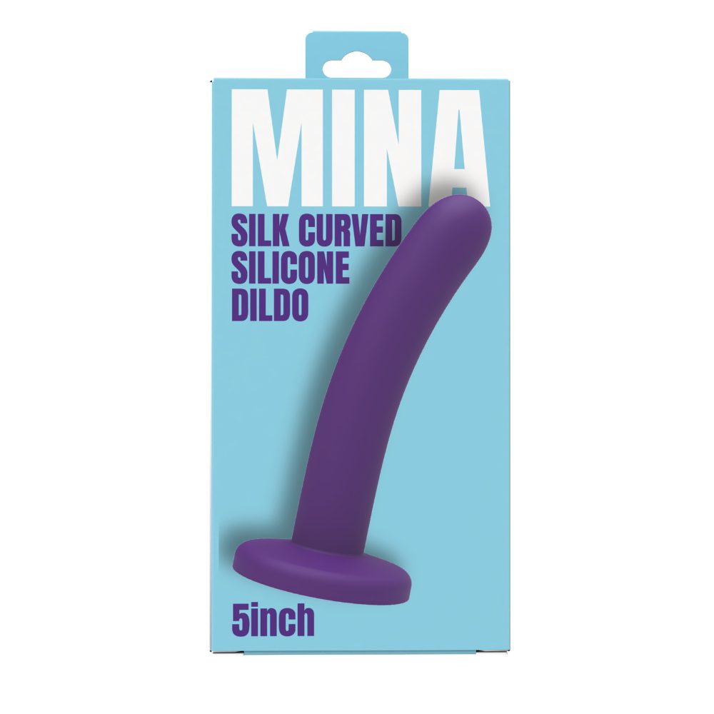 Mina Silk Curved Silicone Dildo 5 Inch - Image 4