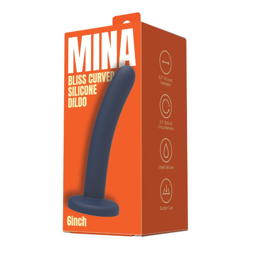 Mina Bliss Curved Silicone Dildo 6 Inch - Image 5